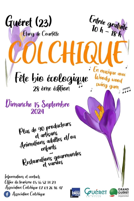 15 septembre 2024, Foire bio Colchique, Guéret (23) Visuel
